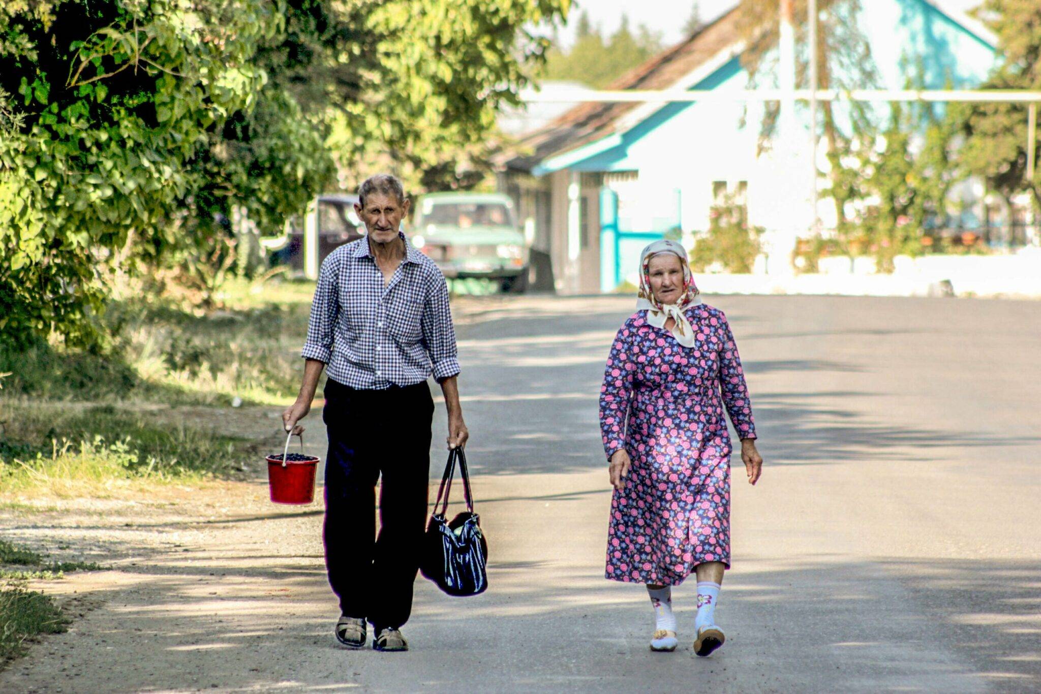 На улицах села Ивановка в Азербайджане — ФОТО